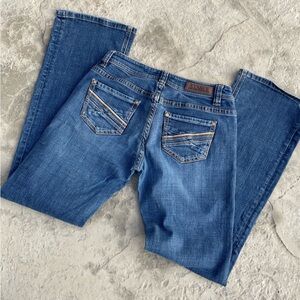 Rock & Roll Cowgirl denim boot cut western jeans